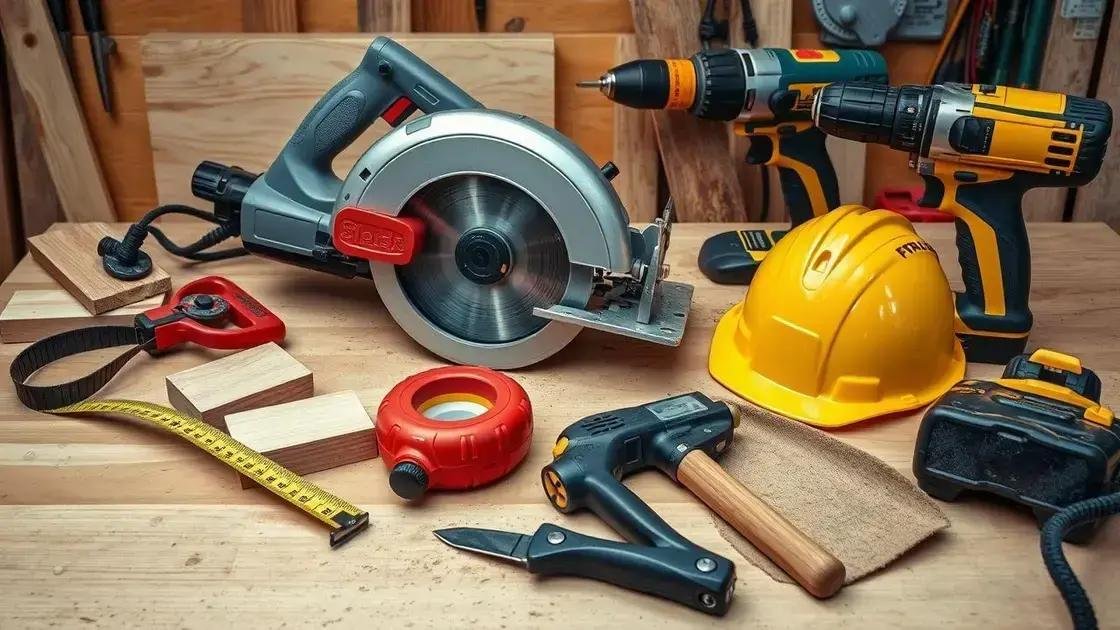 Essential tools needed for building a bench Essential tools needed for building a bench