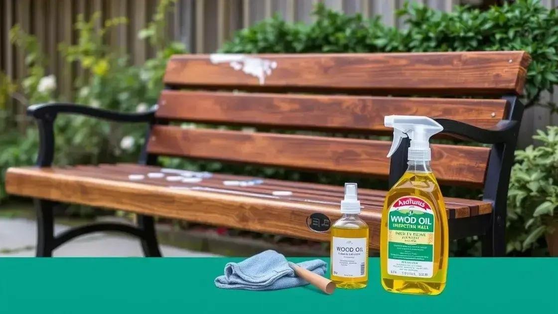 Tips for maintaining your wooden bench Tips for maintaining your wooden bench