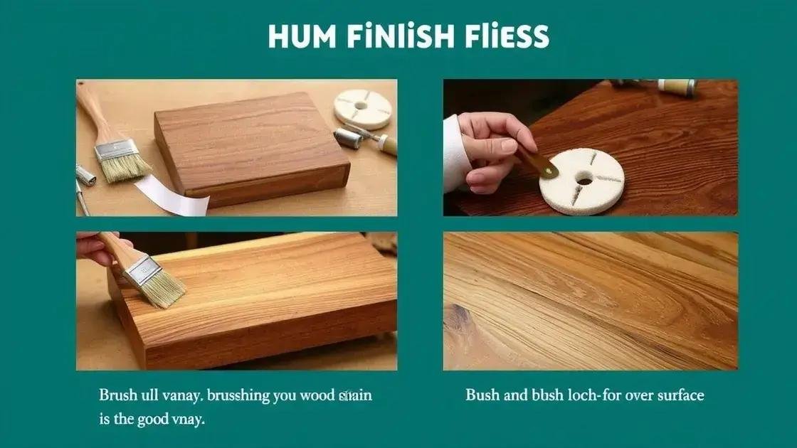 Finishing techniques for a professional look