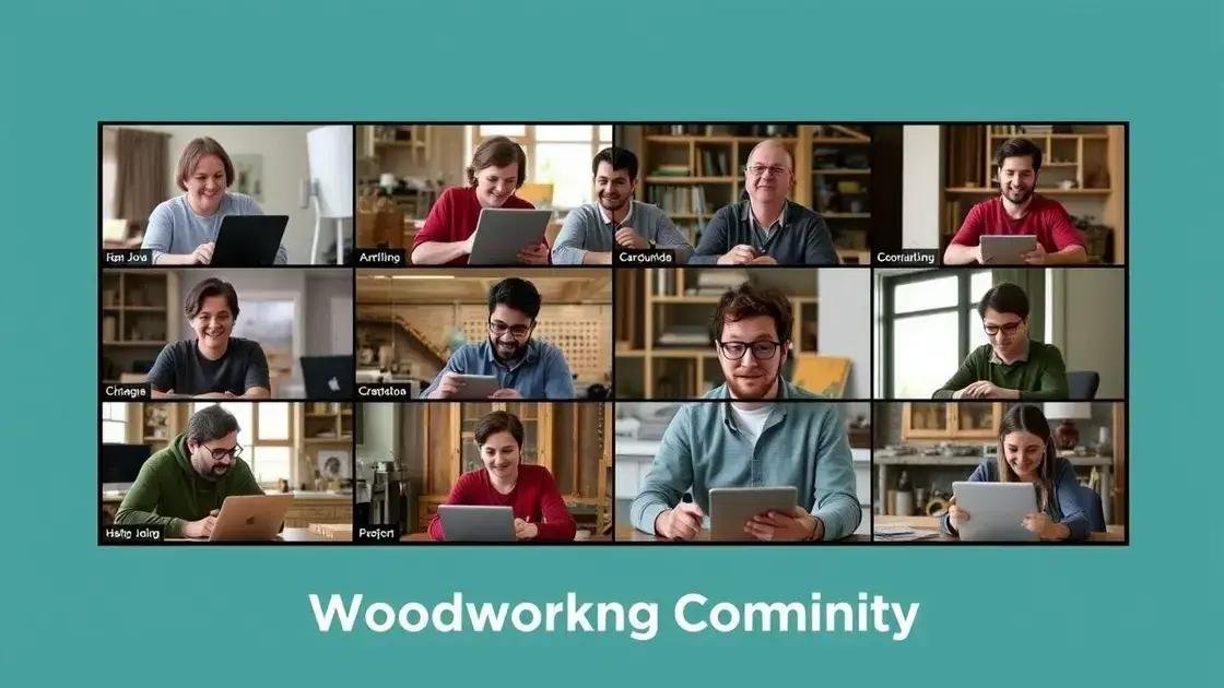 Joining online woodworking communities