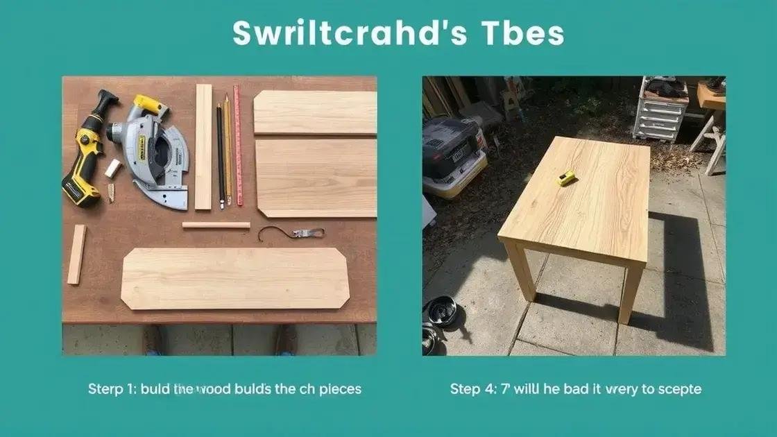 Step-by-step guide to building a table Step-by-step guide to building a table
