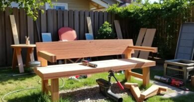 How to build a wooden bench step by step: a complete guide