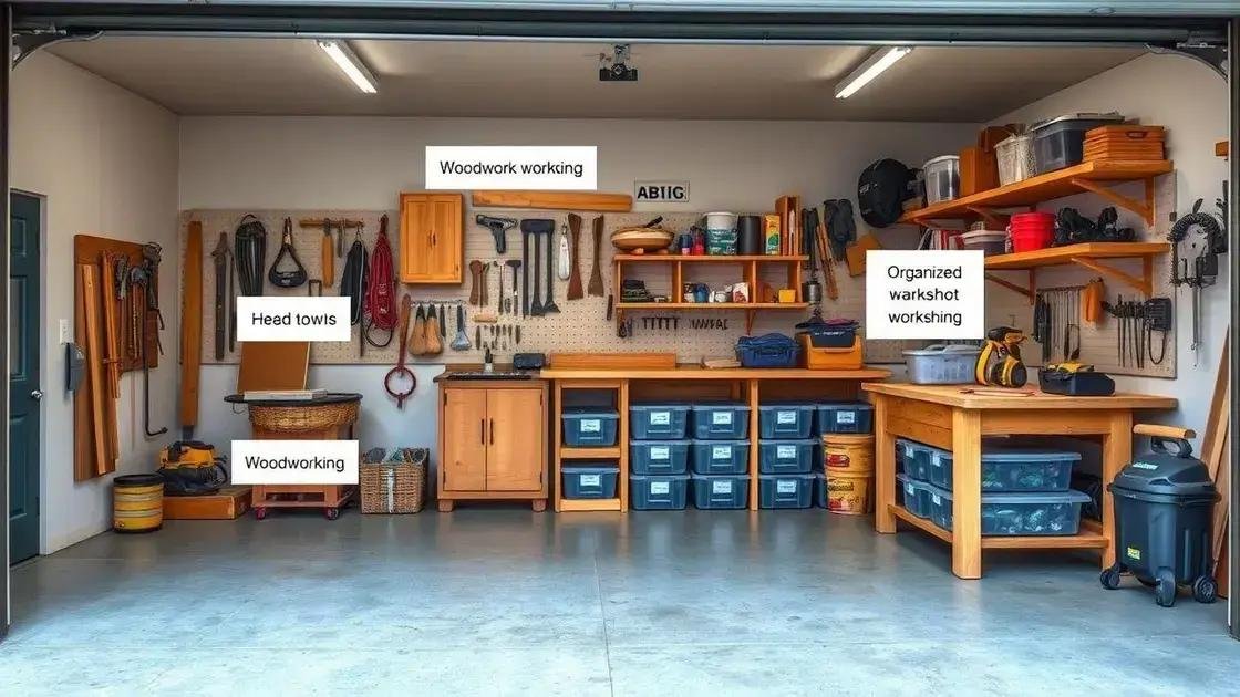 How to organize your garage workshop