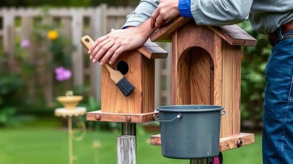 Maintenance and care for your birdhouses
