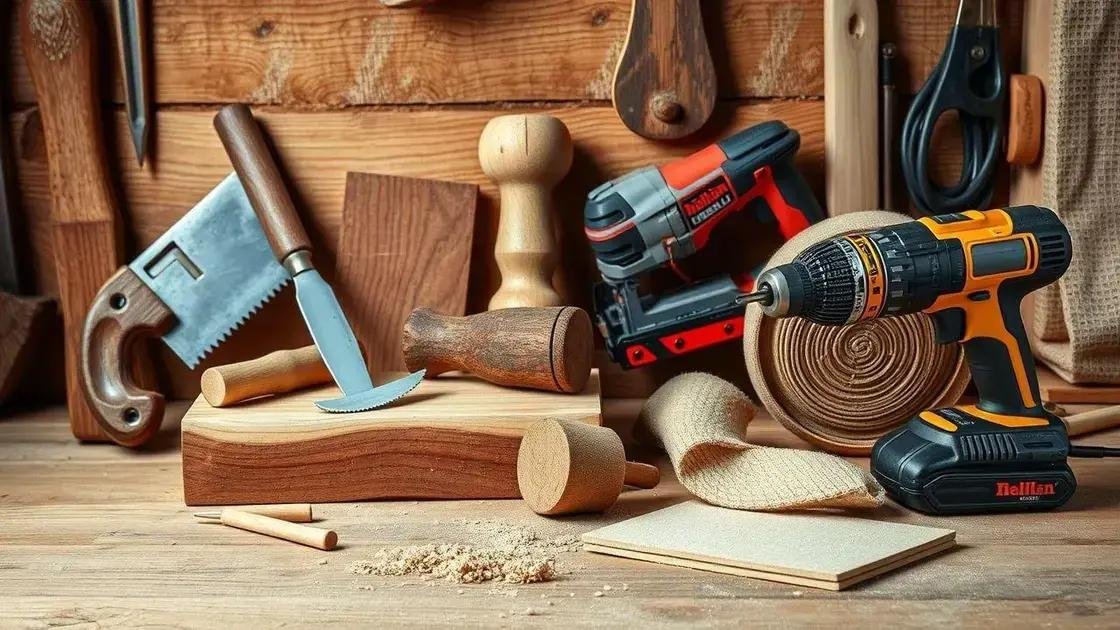 Essential tools for rustic woodworking