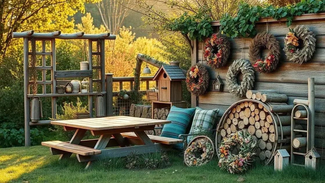 Seasonal rustic projects for men