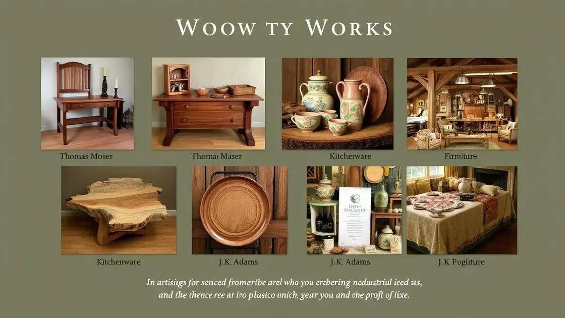 Inspiration from rustic woodworking artists