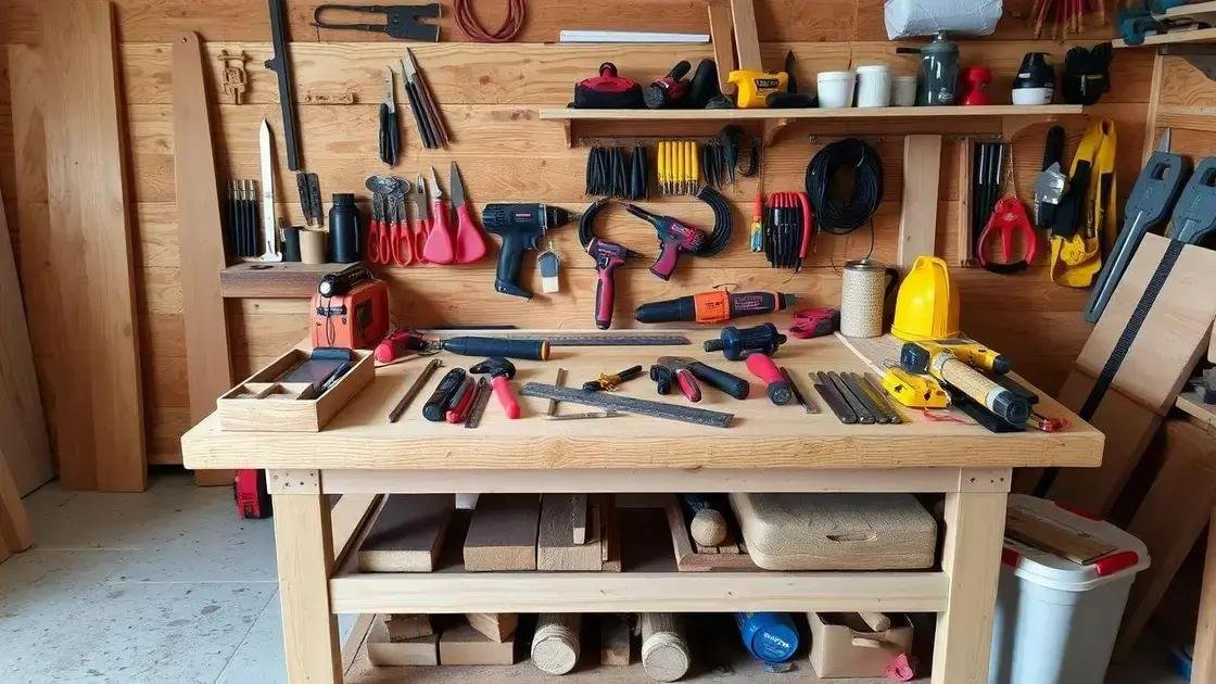Essential tools for woodworking projects