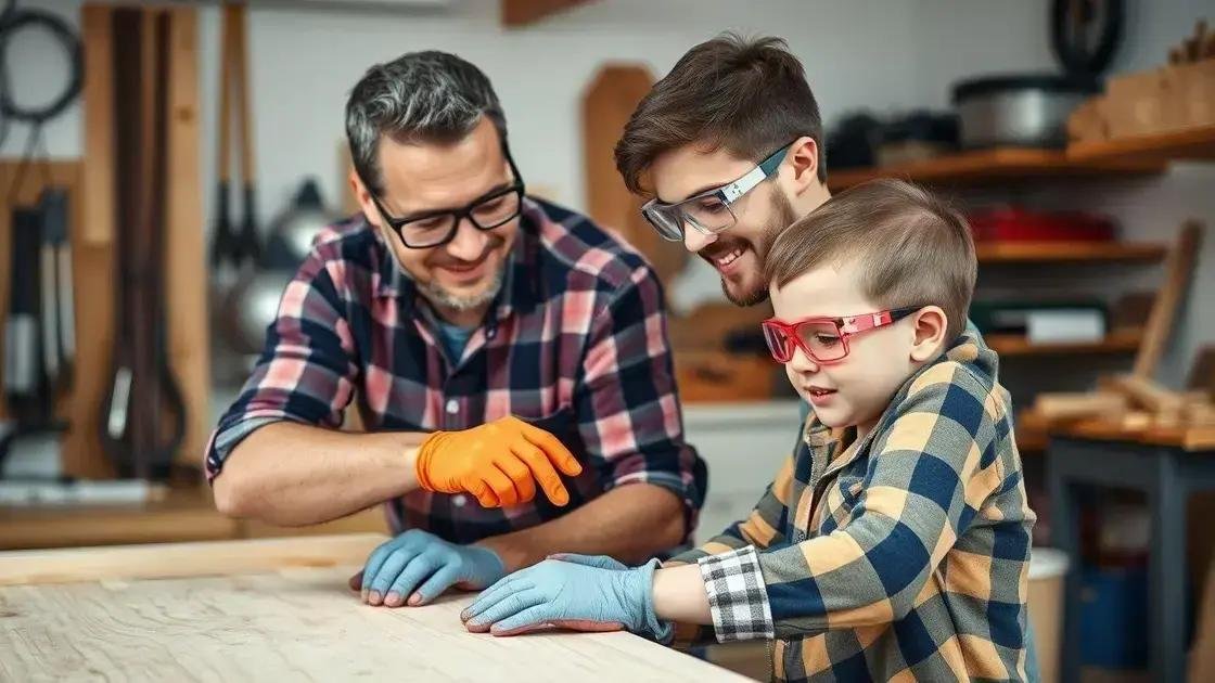 Safety tips for woodworking with kids
