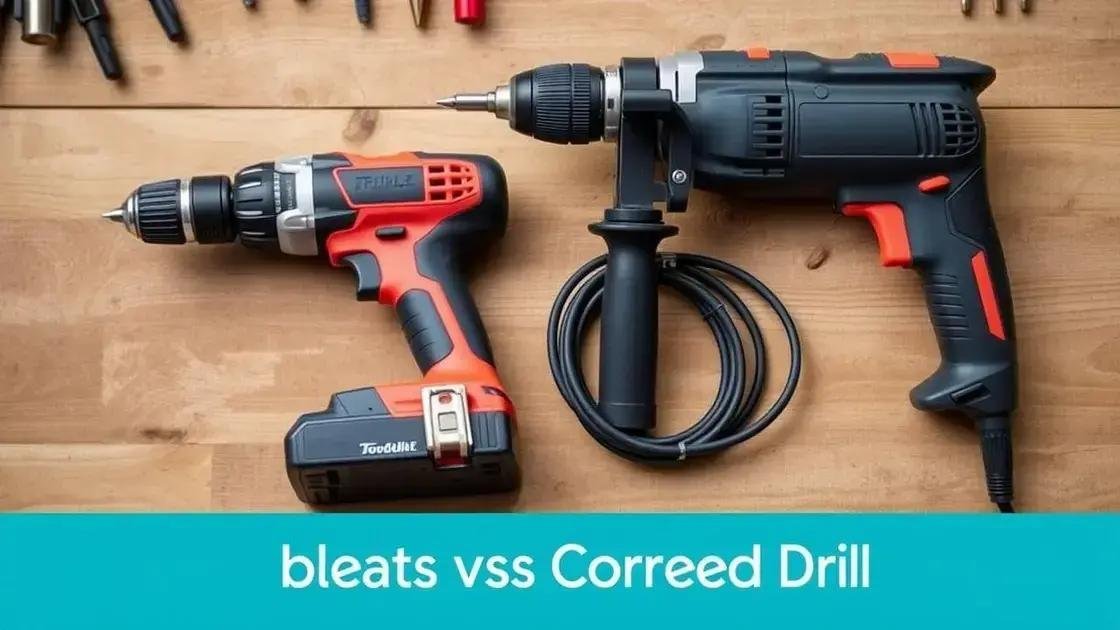 Cordless drill vs corded drill for woodworking: which is better?