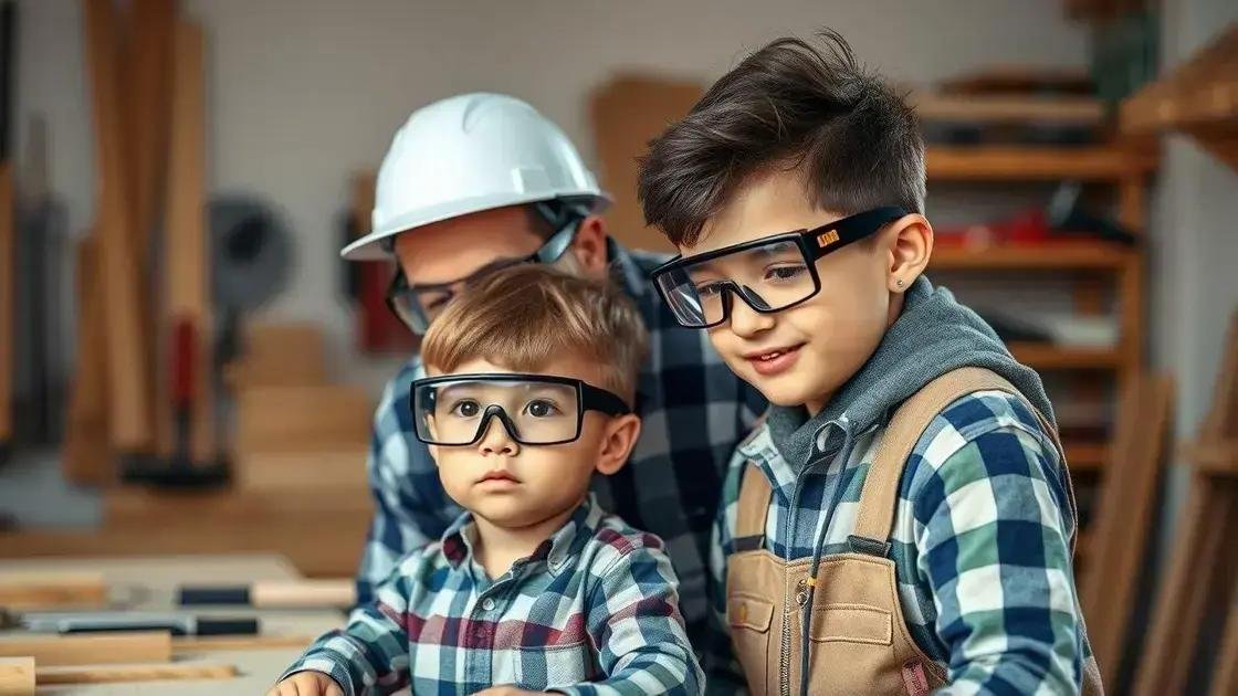 Safety tips for woodworking with kids