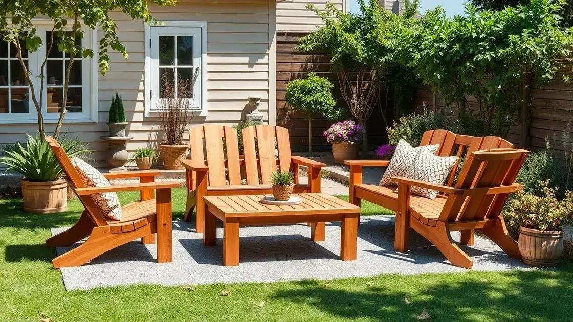 DIY outdoor furniture woodworking plans: Build your dream pieces easily