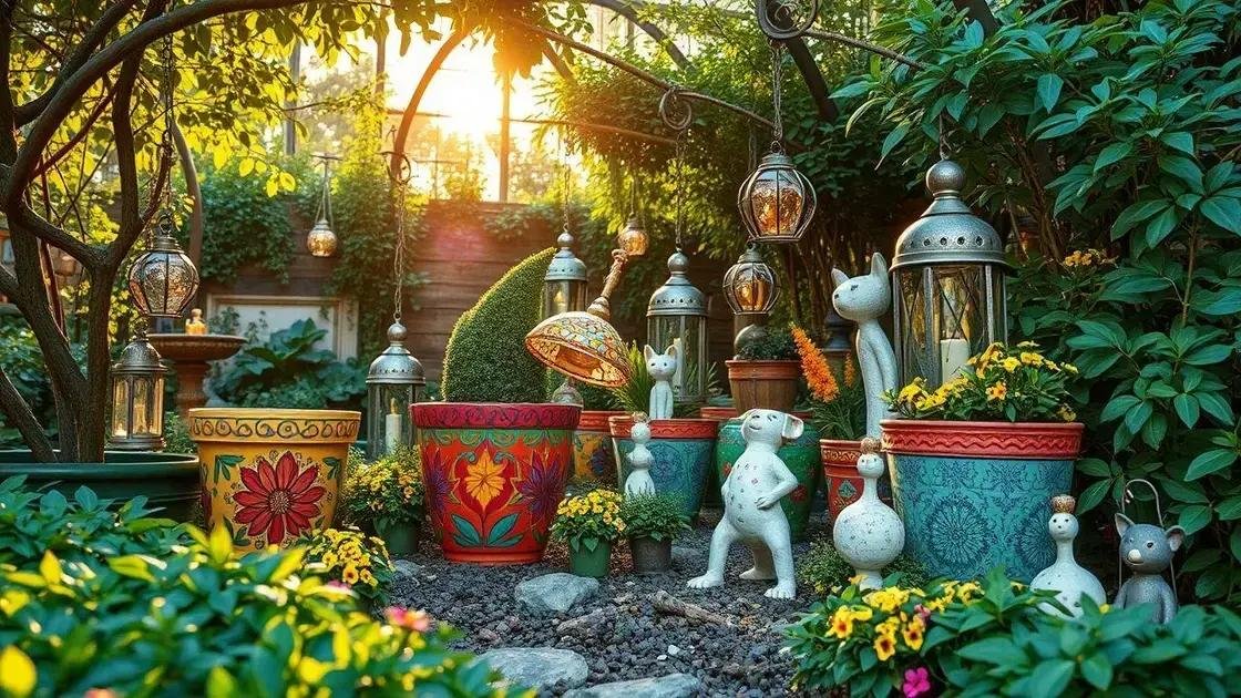 Making unique outdoor decorations