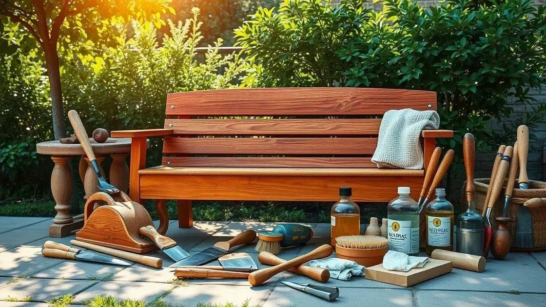 Tips for maintaining outdoor woodworking projects