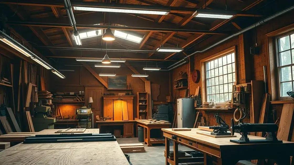 Lighting solutions for your woodshop