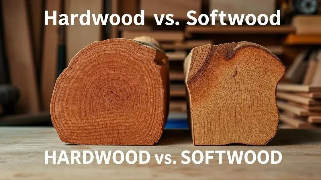 Characteristics of hardwood vs softwood